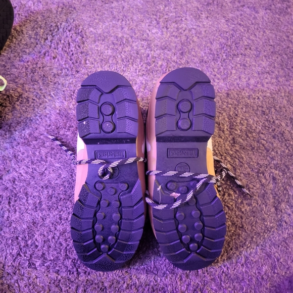 Men's size 13 timberland euro hikers tan creme and black Like new - Picture 3 of 5